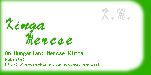 kinga mercse business card